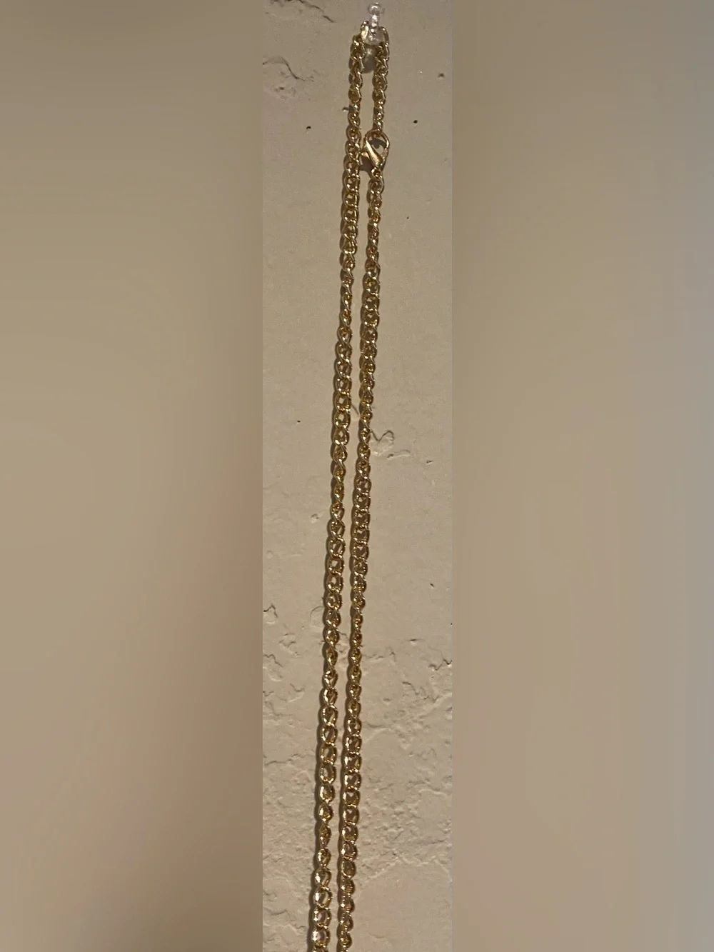 Wristlet Card Holder Wallet on chain. ID window w/ zipper pouch. Leopard & gold.